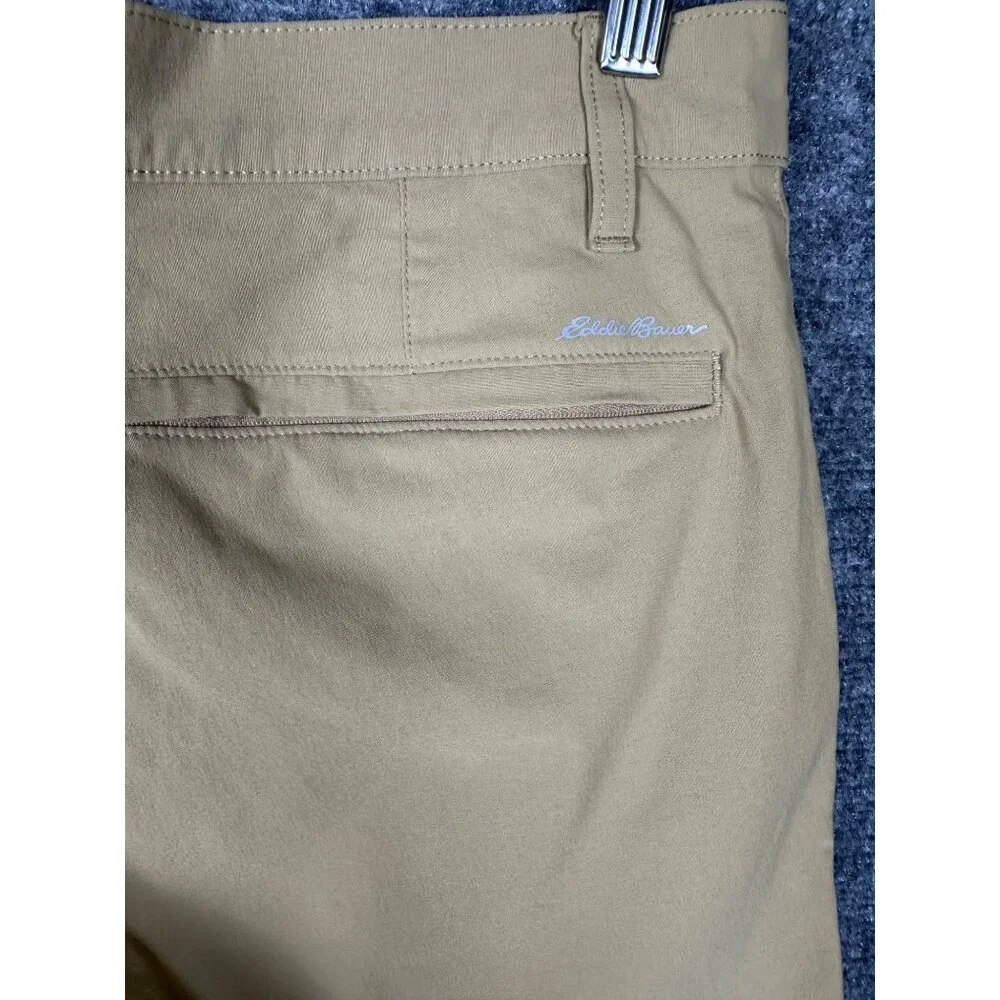 Eddie Bauer Mens Golf Pants Khaki 32x30 Hiking Outdoor Performance Stretch‎ Tan